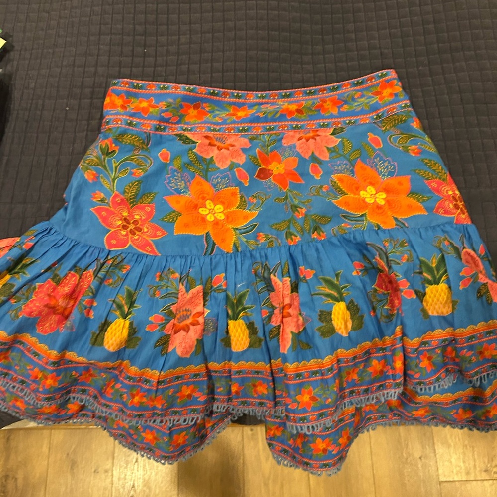 Floral Blue Skirt